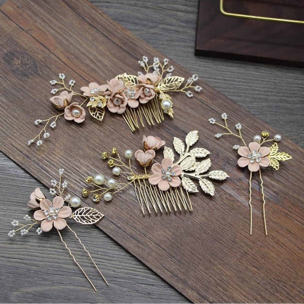 4pcs wedding hair pins and combos set